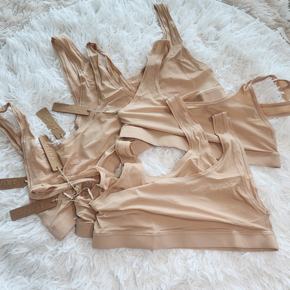 5pcs SKIMS Jelly Sheer Scoop Neck Bralette Clay/ S/ NWT
